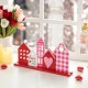 Glitzhome 16"L Valentine's House Wooden Table Decor