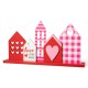 Glitzhome 16"L Valentine's House Wooden Table Decor