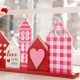 Glitzhome 16"L Valentine's House Wooden Table Decor