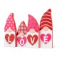 Glitzhome 11"L Valentine's Love Wooden Gnome Table Decor