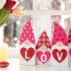 Glitzhome 11"L Valentine's Love Wooden Gnome Table Decor