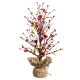 Glitzhome 20"H Valentine's Berry Heart Table Tree