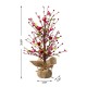 Glitzhome 20"H Valentine's Berry Heart Table Tree