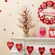 Glitzhome 20"H Valentine's Berry Heart Table Tree