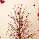 Glitzhome 20"H Valentine's Berry Heart Table Tree
