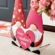 Glitzhome 30"H Valentine's Metal Gnome Couple Yard Stake or Wall Decor or Standing Decor