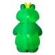 Glitzhome 6ft Lighted Valentine's Inflatable Frog with Heart Decor