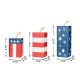 Glitzhome 9.75"H Wooden Patriotic/Americana Firecracker Table Decor