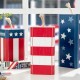 Glitzhome 9.75"H Wooden Patriotic/Americana Firecracker Table Decor