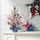 Glitzhome 20"H Patriotic/Americana Berry Table Tree