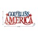 Glitzhome 24"L Patriotic/Americana Metal "GOD BLESS AMERICA" Wall Décor