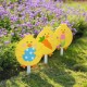 Glitzhome 15"H Set of 3 Easter Wooden Chick Pick/Yard Stake