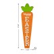 Glitzhome 41.5"H Wooden and Metal Carrot Happy Easter Porch Decor