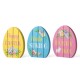 Glitzhome 7.5"H Set of 3 Wooden Easter Egg Table Decor