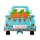 Glitzhome 11.5"L Easter Wooden Truck Table Decor