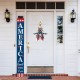 Glitzhome 60"H Wooden Patriotic/Americana Porch Sign