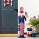 Glitzhome 40"H Patriotic/Americana Uncle Sam Porch Decor