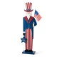 Glitzhome 40"H Patriotic/Americana Uncle Sam Porch Decor