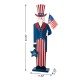 Glitzhome 40"H Patriotic/Americana Uncle Sam Porch Decor