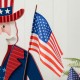 Glitzhome 40"H Patriotic/Americana Uncle Sam Porch Decor