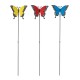 Glitzhome 22"H Set of 3 Metal Butterfly Pick