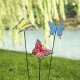 Glitzhome 22"H Set of 3 Metal Butterfly Pick