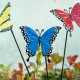 Glitzhome 22"H Set of 3 Metal Butterfly Pick