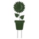 Glitzhome 36"H Metal "Welcome to the Garden" Sunflower Yardstake