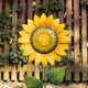 Glitzhome 36"H Metal "Welcome to the Garden" Sunflower Yardstake