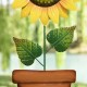 Glitzhome 36"H Metal "Welcome to the Garden" Sunflower Yardstake