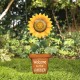 Glitzhome 36"H Metal "Welcome to the Garden" Sunflower Yardstake