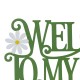 Glitzhome 24"L Metal Cutout "WELCOME TO MY GARDEN"  Wall Decor