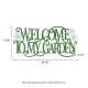 Glitzhome 24"L Metal Cutout "WELCOME TO MY GARDEN"  Wall Decor