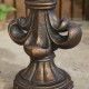 Glitzhome 27.25"H MgO Bronze Standing Fleur De Lis Garden Statue