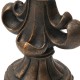 Glitzhome 27.25"H MgO Bronze Standing Fleur De Lis Garden Statue