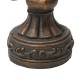 Glitzhome 27.25"H MgO Bronze Standing Fleur De Lis Garden Statue