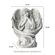 Glitzhome 19''H MgO Kneeling Angel Garden Statue