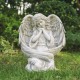 Glitzhome 19''H MgO Kneeling Angel Garden Statue