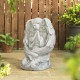 Glitzhome 19''H MgO Kneeling Angel Garden Statue