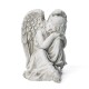 Glitzhome 15''H MgO Sleeping Angel  Garden Statue