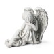 Glitzhome 15''H MgO Sleeping Angel  Garden Statue