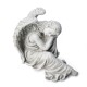 Glitzhome 15''H MgO Sleeping Angel  Garden Statue