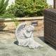 Glitzhome 15''H MgO Sleeping Angel  Garden Statue