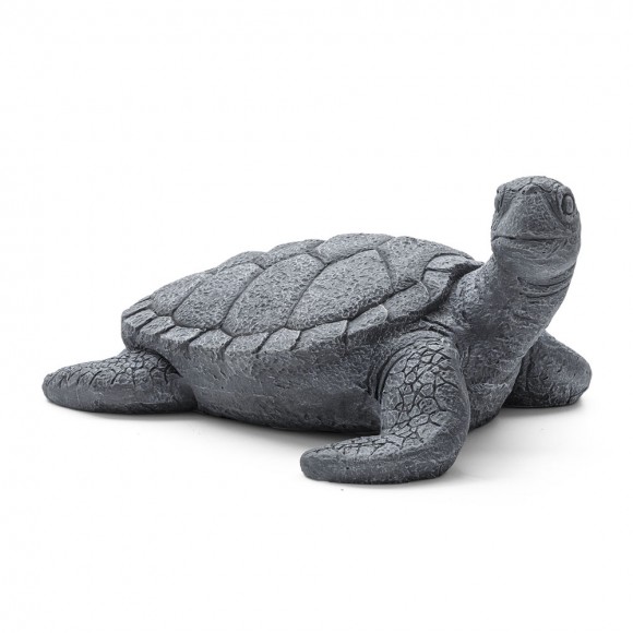 Glitzhome 22.75''L MgO Oversized Crawling Turtle Garden Statue