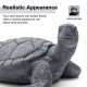 Glitzhome 22.75''L MgO Oversized Crawling Turtle Garden Statue