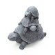 Glitzhome 15.75''L MgO Stacked Turtle Garden Statue