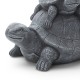 Glitzhome 15.75''L MgO Stacked Turtle Garden Statue