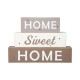 Glitzhome 12.75"H Lighted Wooden Block Word Sign with 5 Changeable Top Decors( Spring/ Valentine/ Patriotic/ Fall/ Christmas)
