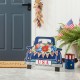 Glitzhome 26"H Patriotic/Americana Metal Truck Yard Stake or Wall Décor or Standing Decor