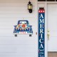 Glitzhome 26"H Patriotic/Americana Metal Truck Yard Stake or Wall Décor or Standing Decor